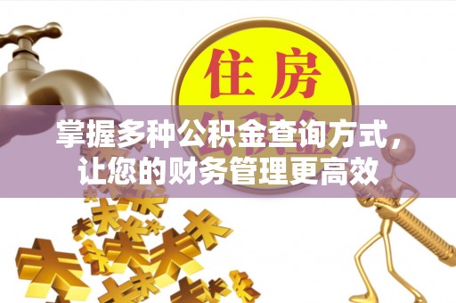 昌乐掌握多种公积金查询方式，让您的财务管理更高效