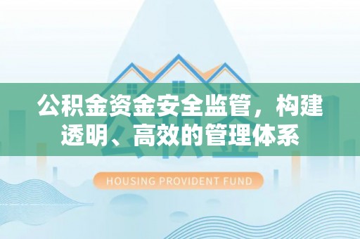 昌乐公积金资金安全监管，构建透明、高效的管理体系