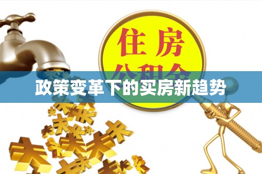 昌乐政策变革下的买房新趋势