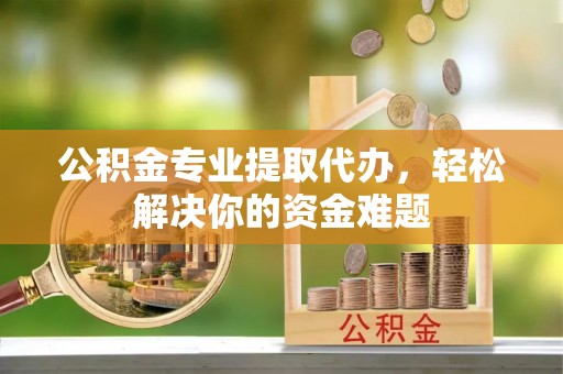 昌乐公积金专业提取代办，轻松解决你的资金难题
